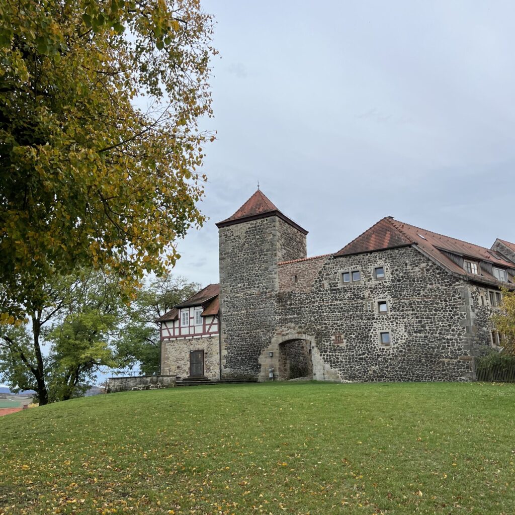 Burg mit Wiese